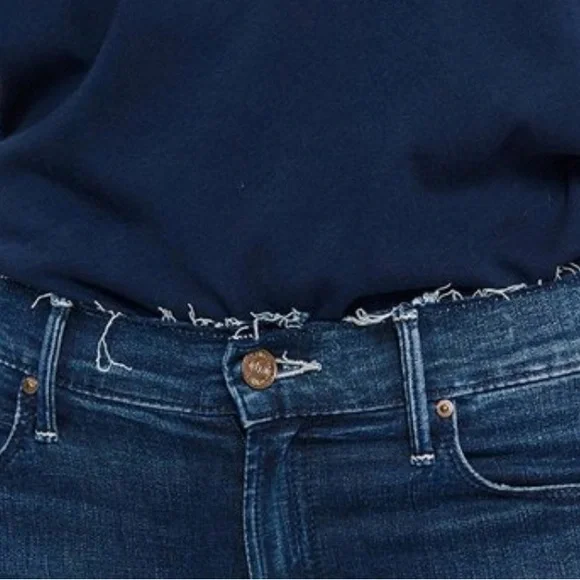 MOTHER double‎ fray charmer crop in photo finish size 26 - Picture 2 of 9